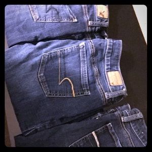 3 pairs of American eagle skinny jeans